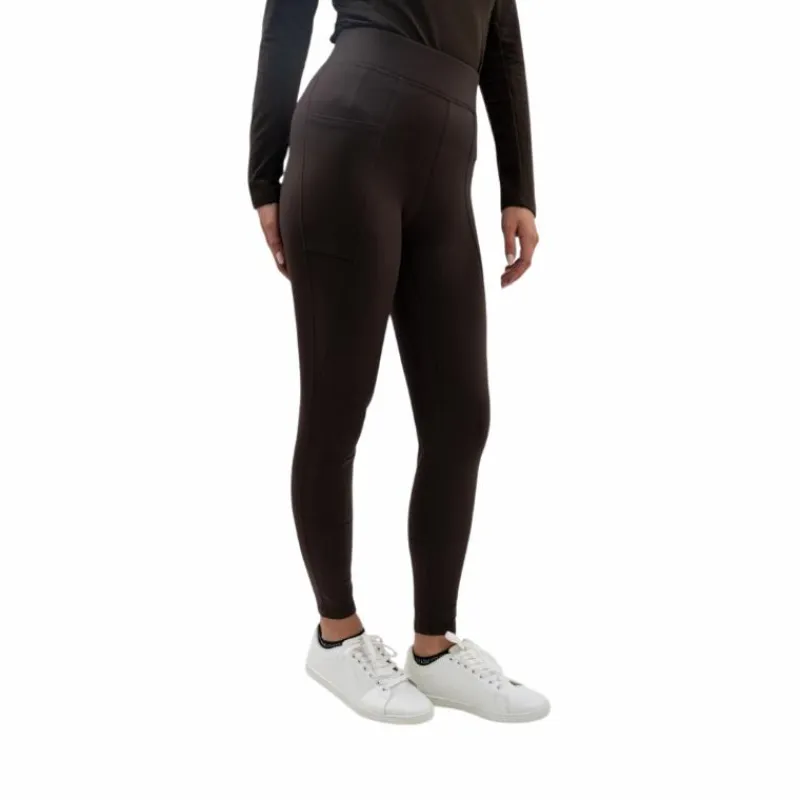 Leggings D'Équitation*Harcour - Legging d'équitation polaire femme Anaelle cacao Marron