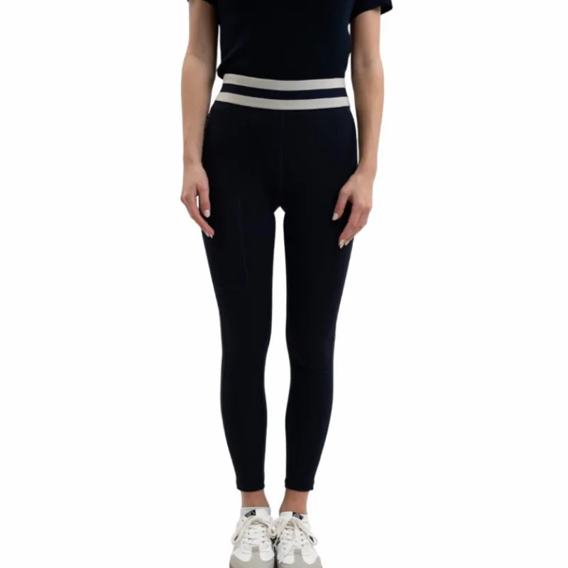 Leggings D'Équitation*Harcour - Legging femme Volta / lin Marine