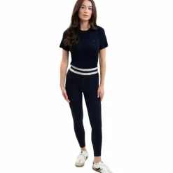 Leggings D'Équitation*Harcour - Legging femme Volta / lin Marine