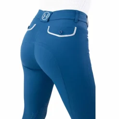Pantalons D'Équitation*Harcour - Pantalon d'équitation femme Jaltika lagon Bleu