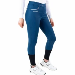 Pantalons D'Équitation*Harcour - Pantalon d'équitation femme Jaltika lagon Bleu