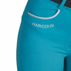 Pantalons D'Équitation*Harcour - Pantalon d'équitation femme fix system gris Jaltika canard Bleu