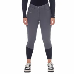 - Pantalon d'équitation polaire femme Jaipur anthracite Pantalons D'Équitation