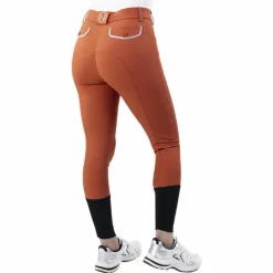 Pantalons D'Équitation*Harcour - Pantalon d'équitation femme Jaltika fauve Orange