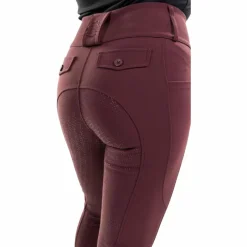 Pantalons D'Équitation*Harcour - Pantalon d'équitation femme Ludivine aubergine Bordeaux