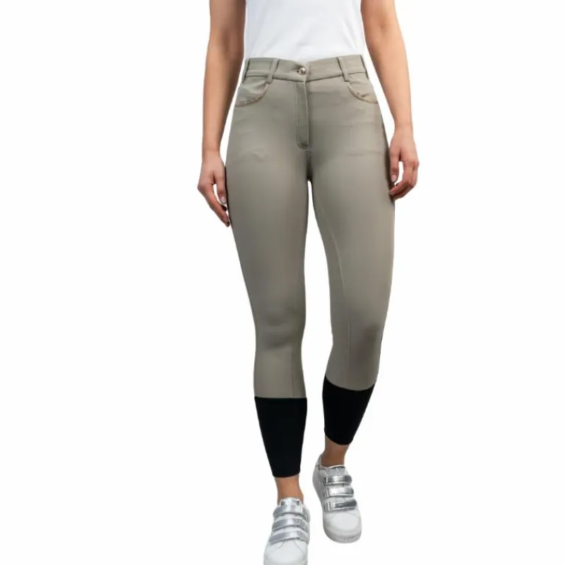 Discount - Pantalon d'équitation femme Boogie light / gold Pantalons D'Équitation