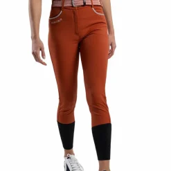 Pantalons D'Équitation*Harcour - Pantalon d'équitation femme Jaltika terracotta Orange