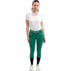 Sale - Pantalon d'équitation femme Jaltika emerald green Pantalons D'Équitation
