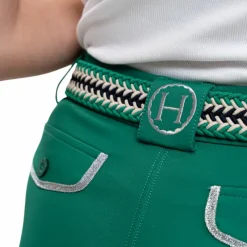 Sale - Pantalon d'équitation femme Jaltika emerald green Pantalons D'Équitation