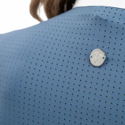 Polos Et Chemises*Harcour - Polo de concours manches longues femme Coco steel blue Bleu