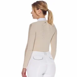 Polos Et Chemises*Harcour - Polo de concours manches longues femme Pannie ivoire Beige