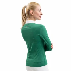 Polos Et Chemises*Harcour - Polo de concours manches courtes femme Prague emerald green Vert