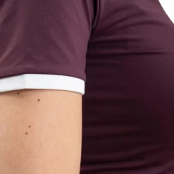 Polos Et Chemises*Harcour - Polo de concours manches courtes femme Shine aubergine Bordeaux