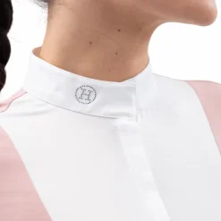 Polos Et Chemises*Harcour - Polo de concours manches longues femme Stella pivoine Rose