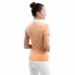 Polos Et Chemises*Harcour - Polo de concours manches courtes femme Paris abricot Orange