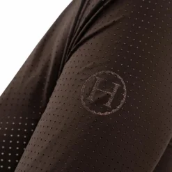 Hot - Polo de concours manches longues femme Stella cacao Polos Et Chemises