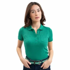 Polos Et Chemises*Harcour - Polo manches courtes femme Pamoly emerald green Vert