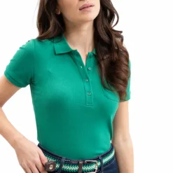 Polos Et Chemises*Harcour - Polo manches courtes femme Pamoly emerald green Vert