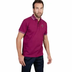 New - Polo manches courtes homme Pampelonne violine Polos Et Chemises|Polos Et Chemises