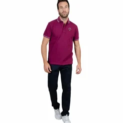 New - Polo manches courtes homme Pampelonne violine Polos Et Chemises|Polos Et Chemises