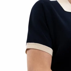 Polos Et Chemises*Harcour - Polo manches courtes femme Peach Marine