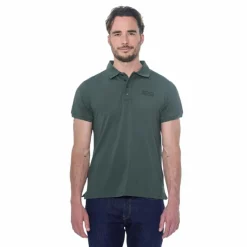 Polos Et Chemises|Polos Et Chemises*Harcour - Polo manches courtes homme Pami kaki Vert