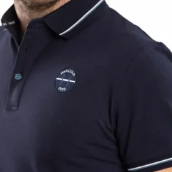 Polos Et Chemises|Polos Et Chemises*Harcour - Polo manches courtes homme Pampelonne Marine