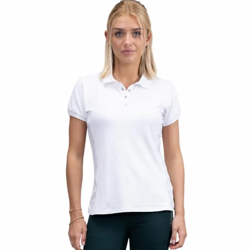 Polos Et Chemises*Harcour - Polo manches courtes femme Pacha Blanc