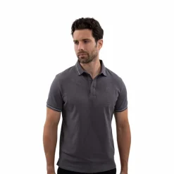 Clearance - Polo manches courtes homme Oscar ardoise Polos Et Chemises|Polos Et Chemises