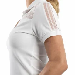 Polos Et Chemises*Harcour - Polo manches courtes femme Punch Blanc