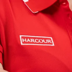 Polos Et Chemises*Harcour - Polo manches courtes femme Swiss Equestrian Friends Douve Rouge