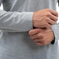 Polos Et Chemises|Polos Et Chemises*Harcour - Polo manches longues homme Malik chiné Gris