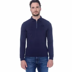 Polos Et Chemises|Polos Et Chemises*Harcour - Polo manches longues homme Pico Marine