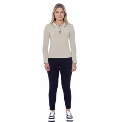 Polos Et Chemises*Harcour - Polo manches longues femme Popi ivoire Beige