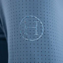 Discount - Polo technique manches longues femme Breezi steel blue Polos Et Chemises