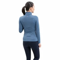 Discount - Polo technique manches longues femme Breezi steel blue Polos Et Chemises