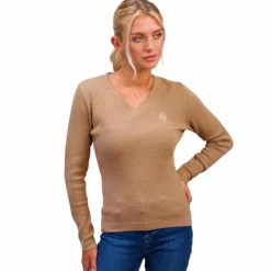 Pulls Et Gilets*Harcour - Pull femme Toulon camel Orange