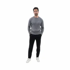 Pulls Et Gilets|Pulls Et Gilets*Harcour - Pull manches longues homme Arthur chiné Gris
