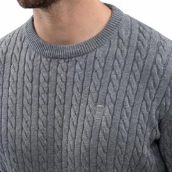 Pulls Et Gilets|Pulls Et Gilets*Harcour - Pull manches longues homme Arthur chiné Gris