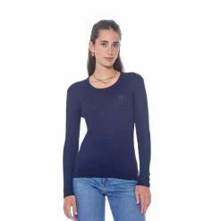 Pulls Et Gilets*Harcour - Pull manches longues femme Pompadou Marine