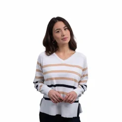 Pulls Et Gilets*Harcour - Pull manches longues femme Swala Blanc