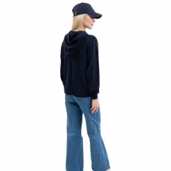 Pulls Et Gilets*Harcour - Sweat à capuche manches longues femme Plume Marine