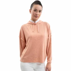 Online - Sweat à capuche manches longues femme Plume abricot Pulls Et Gilets