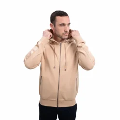 Pulls Et Gilets|Pulls Et Gilets*Harcour - Sweat avec zip homme Samson sable Beige