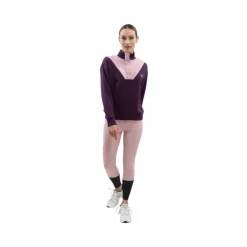 Pulls Et Gilets*Harcour - Sweat col montant femme Ambre figue/ pivoine Violet