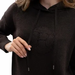 Pulls Et Gilets*Harcour - Sweat en maille femme Aurelia cacao Marron