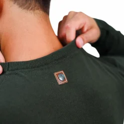 Hot - Sweat homme Paul kaki Pulls Et Gilets|Pulls Et Gilets