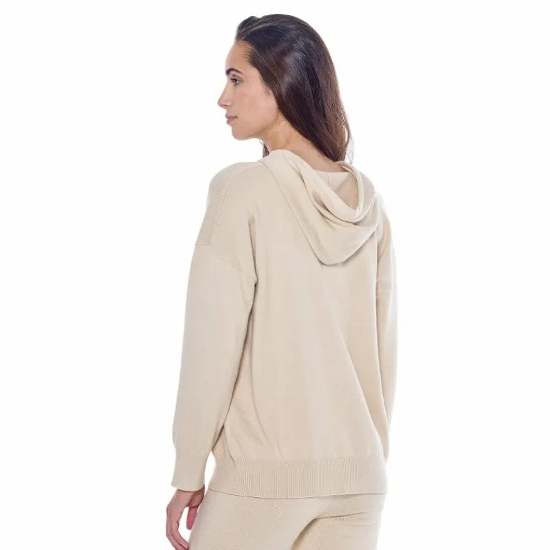 Pulls Et Gilets*Harcour - Sweat manches longues femme Santa ivoire Beige