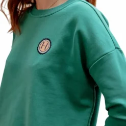 Pulls Et Gilets*Harcour - Sweat manches longues femme Santana emerald green Vert