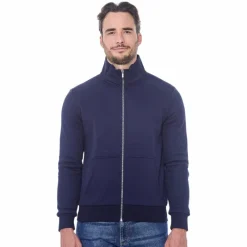 Pulls Et Gilets|Pulls Et Gilets*Harcour - Sweat zippé manches longues homme Saxo Marine